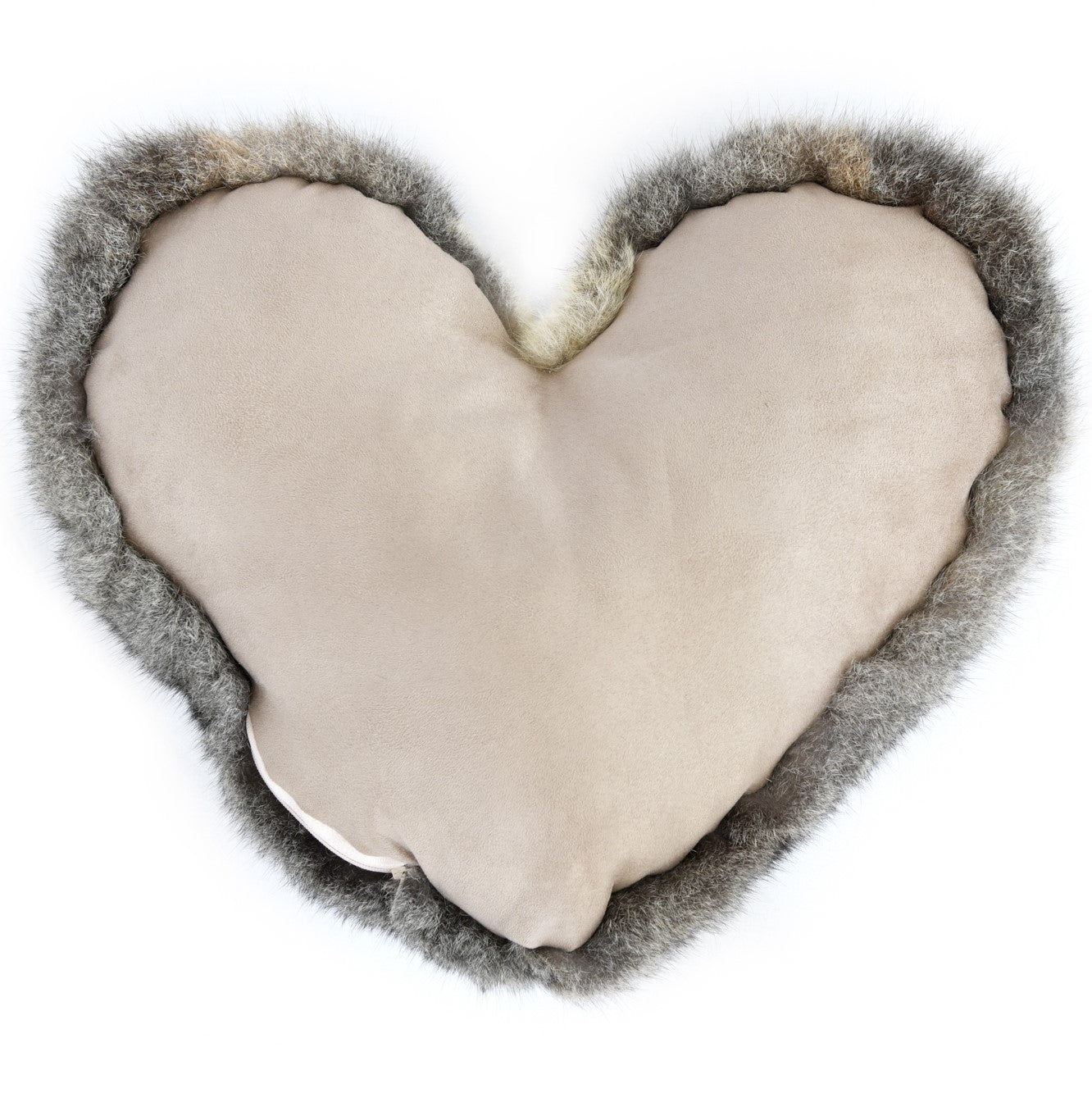 Luxury Possum Fur Heart Shaped Cushions