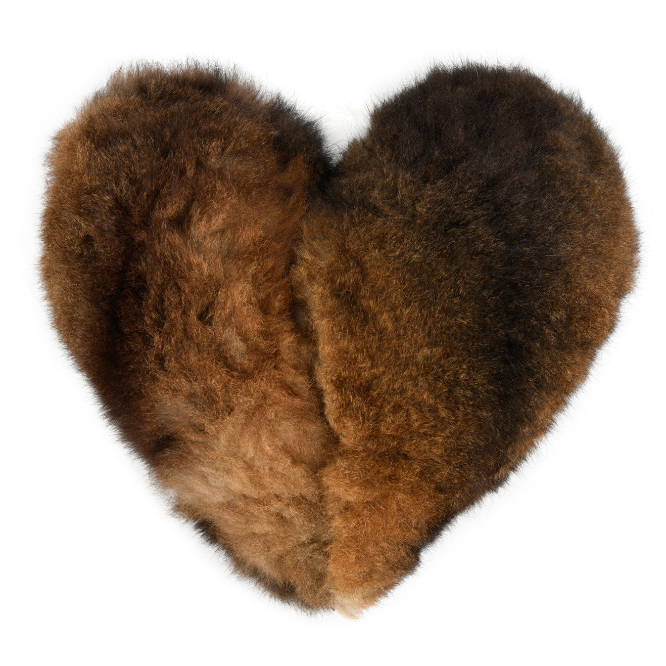 Luxury Possum Fur Heart Shaped Cushions