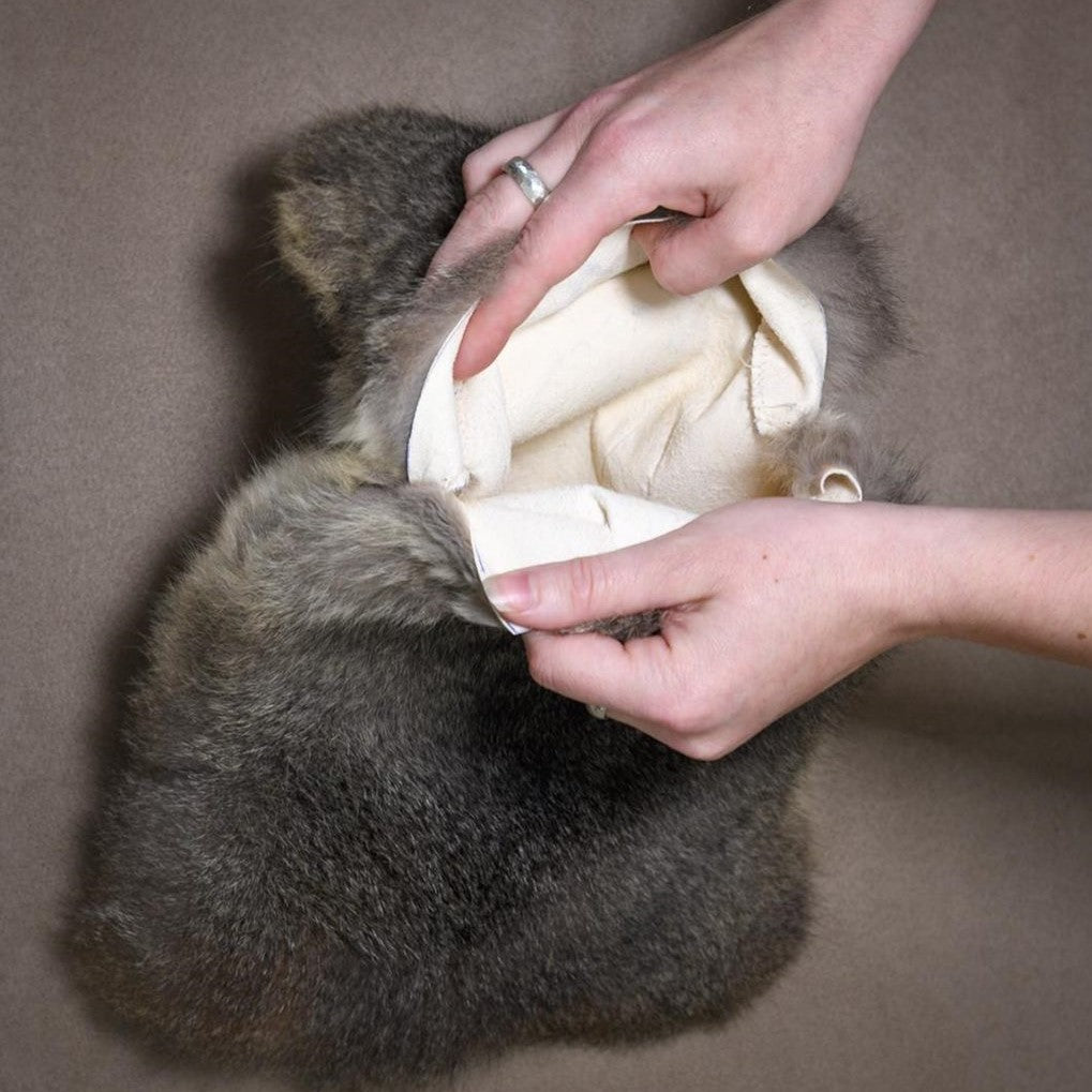 Plush Possum Fur Hot Water Bottle Cover