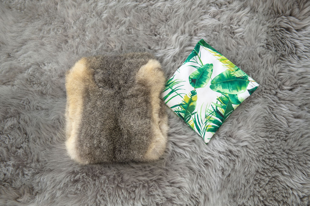 possum fur wheat bag cover with wheat bag inclusive