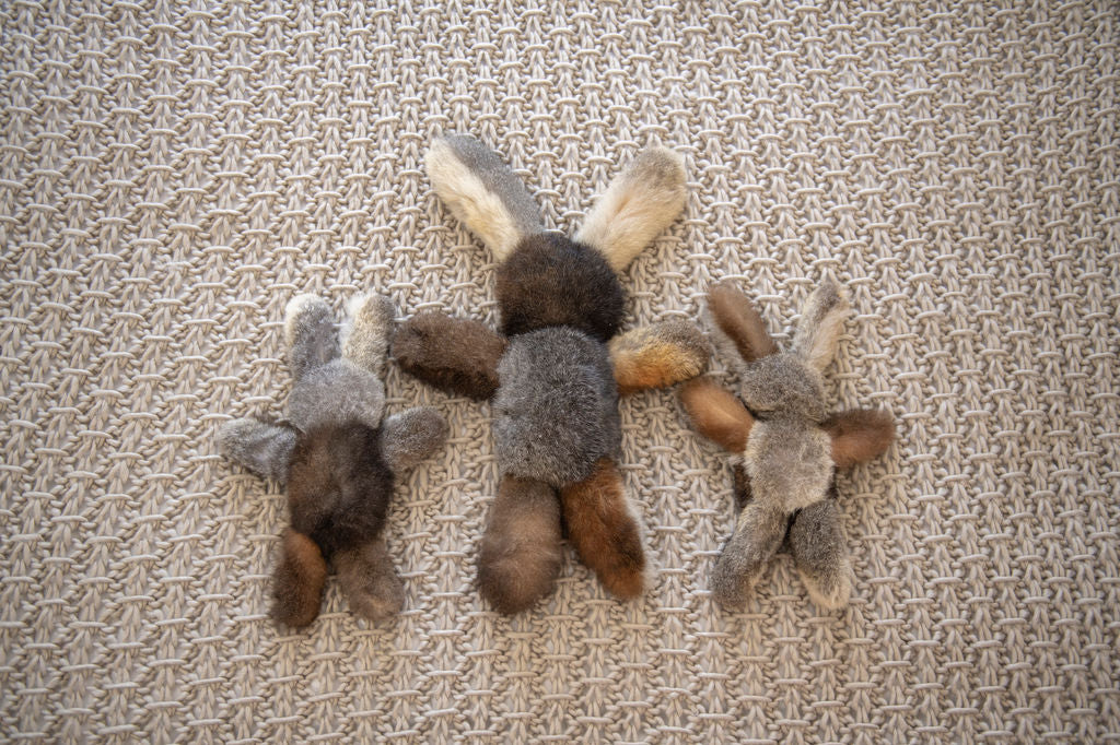 natural fur soft toy