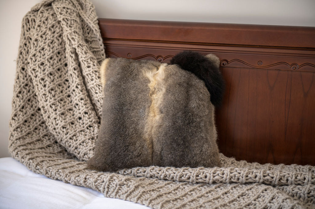 square natural cushion 