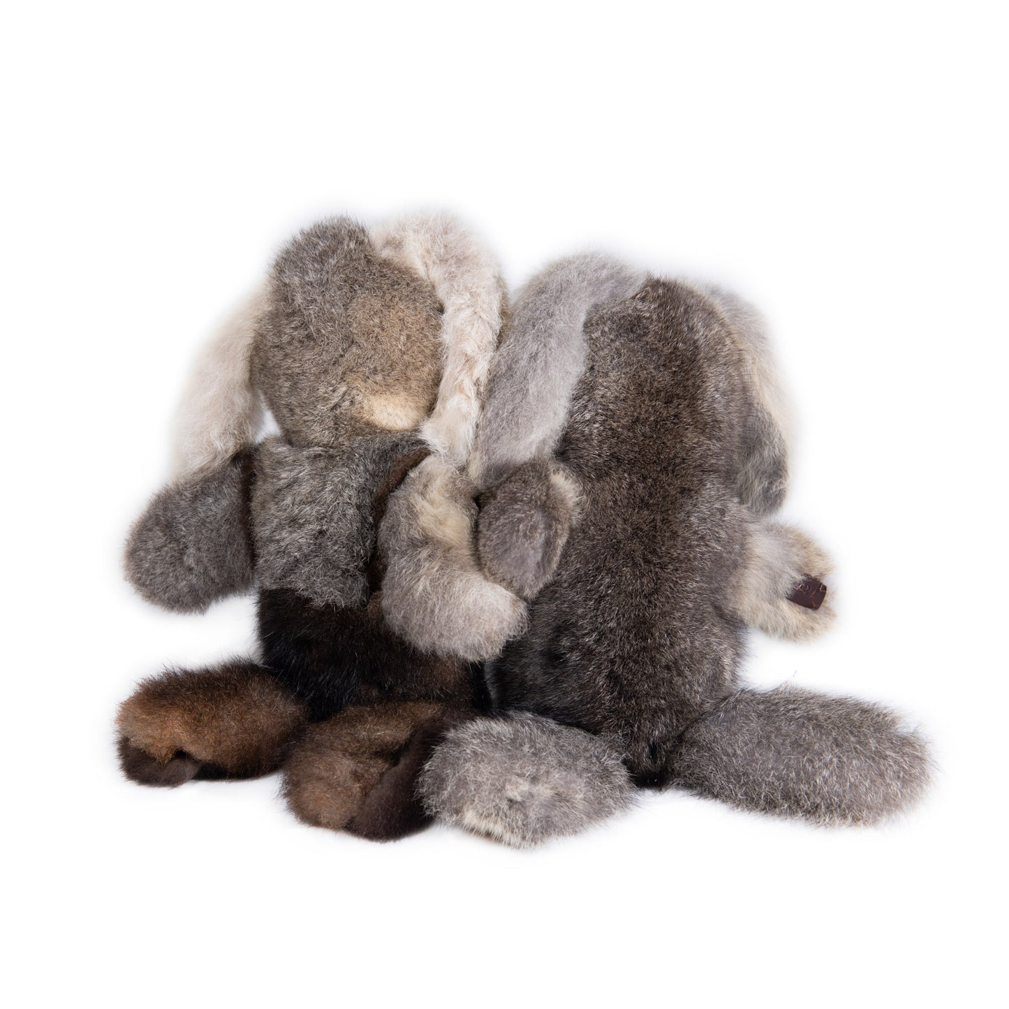 Bec Leather soft toy. Possum fur