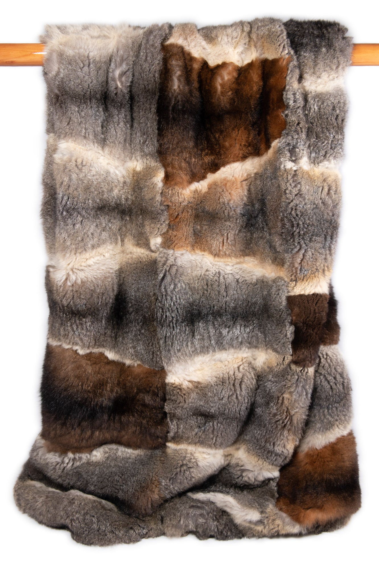 Possum Fur Patchwork Throw