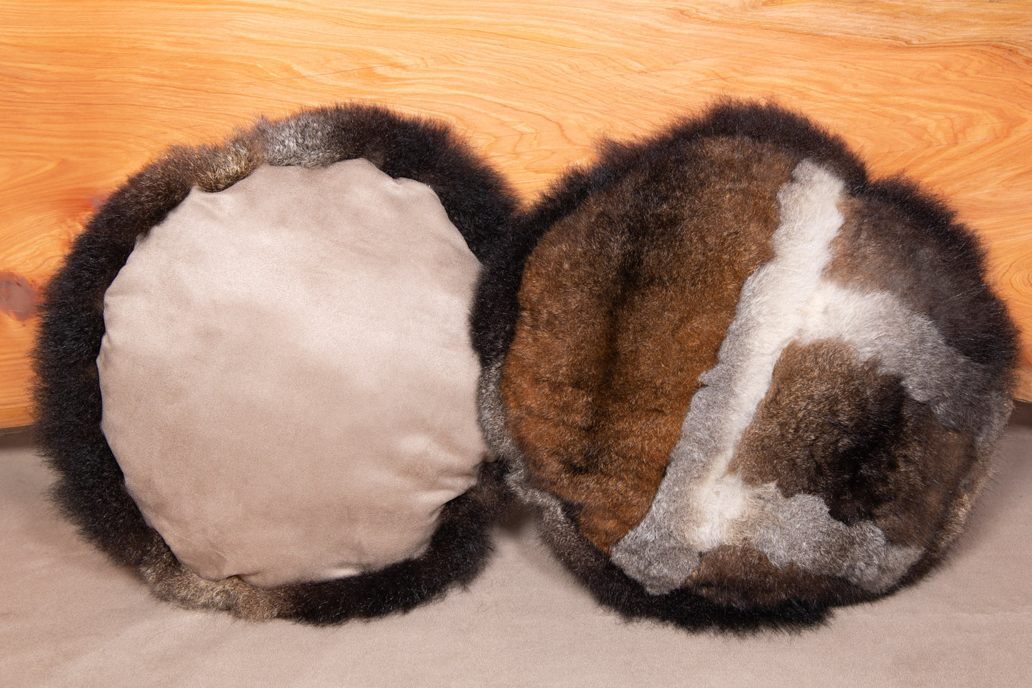 Patchwork Possum Fur Cushions