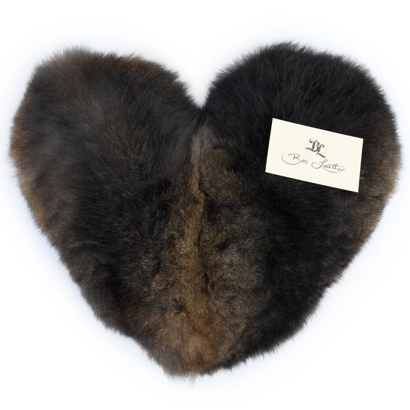 Luxury Possum Fur Heart Shaped Cushions