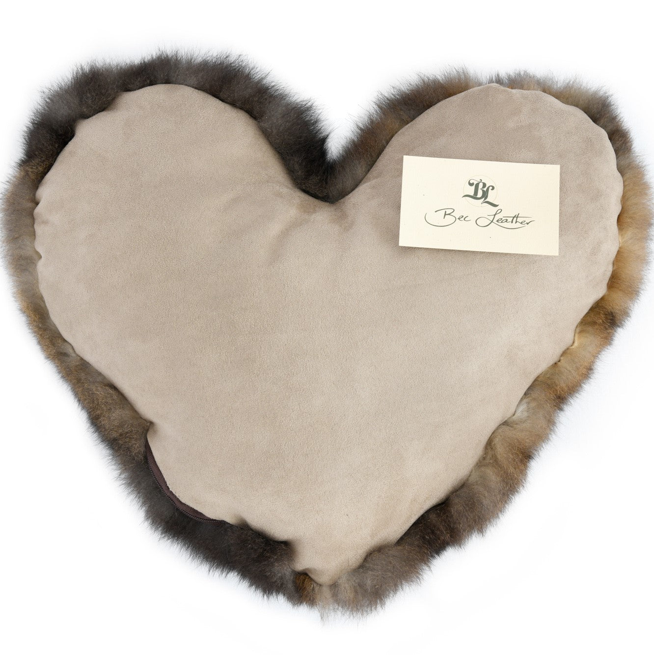 Luxury Possum Fur Heart Shaped Cushions