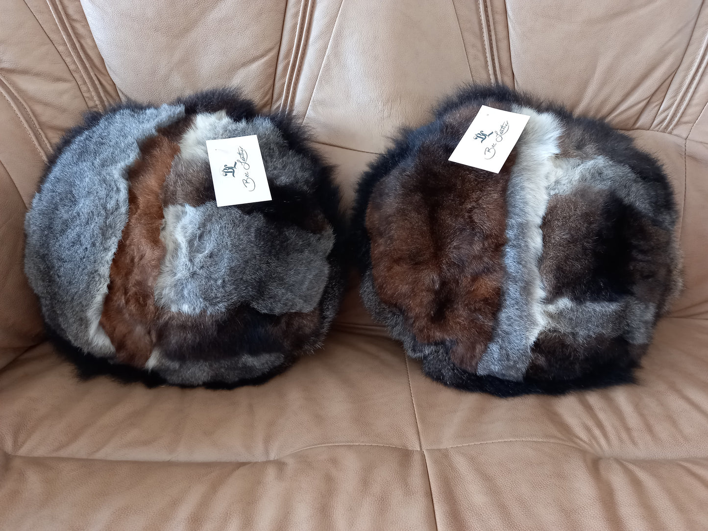 Patchwork Possum Fur Cushions